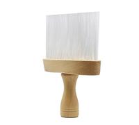 TOVINANNA Wooden Handle Hair Cutting Brush for Barbers and Home Use Wool Brush for Broken Hair Removal Convenient Design for Easy Cleaning and Grooming for Neck and Ear Dusting