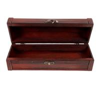 TOVINANNA Wooden Wine Box Decorative Carrier with Tote Rope Multi-functional Vintage Style Wine Bottle Storage for Bars Hotels Ktv Safe Sealed Packaging Crate