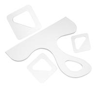 TOVINANNA Woodworking Template for Cutting Board Acrylic Charcuterie Board Handle Stencils 4 Pieces Reusable Tool for Craft and Kitchen