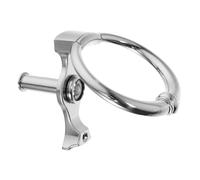 TOVINANNA Zinc Alloy Front Door Knocker with Contemporary Ring Design Security Protection Easy Installation for Various Doors Impact-Resistant Home Accessory