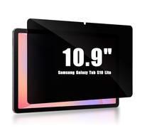 ToVioc 10.9" 180 Degree Privacy Screen Protector for Samsung Galaxy Tab S10 Lite/S7/S8, Privacy Tempered Tablet Film with 9h Hardness, Anti-Spy Screen Protector for Galaxy Tab S10 Lite/S7/S8