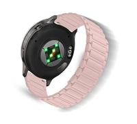 ToVioc 18mm Silicone Bands for Garmin Venu 4 41mm/3s 41mm/2S, Silicone Sport Strap, Magnetic Adjustable Replacement Band for Garmin Forerunner 265S/255S/255S Music - Pink