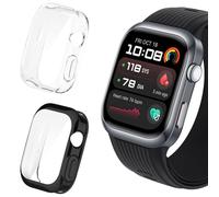 ToVioc 2 Pack Protective Case for Huawei Watch D2 Cover [Anti-scratch] [Flexible TPU] Case with Screen Protector for Huawei Watch D2 - Black & Transparent