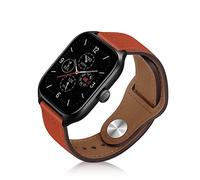 ToVioc 20mm Band Compatible with Amazfit Active 3 Premium/Active 2 Square/Active2/Bip 3/GTS 4, Suitable Leather Replacement Strap for Garmin Vivoactive 6/Approach J1/Forerunner 570 42mm - Orange
