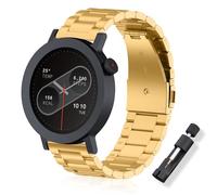 ToVioc] 22mm Metal Band for CMF by Nothing Watch 3 Pro/Pro 2, Elegant Classic Stainless Steel Replacement Strap for CMF by Nothing Watch Pro 2/3 Pro - Gold