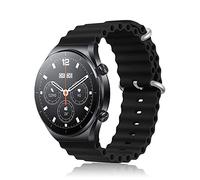 ToVioc 22mm Strap for Xiaomi Watch 5/S4/S4 Sport/S3/Redmi Watch 5 Active 5 Lite, Strap Ocean Silicone Breathable Band for Garmin Venu 4 45mm/Venu 3/Venu2/D2 Air X15 - Black