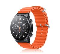 ToVioc 22mm Strap for Xiaomi Watch 5/S4/S4 Sport/S3/Redmi Watch 5 Active 5 Lite, Strap Ocean Silicone Breathable Band for Garmin Venu 4 45mm/Venu 3/Venu2/D2 Air X15 - Orange