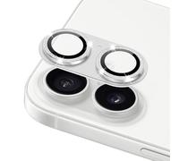 ToVioc] Camera Lens Protector for iPhone 17, Full Coverage Camera Cover, 9H Tempered Glass + Aluminum Frame, Scratch Resistant HD Clear Lens Protector for iPhone 17 - Silver