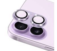 ToVioc] Camera Lens Protector for iPhone 17, Full Coverage Camera Cover, 9H Tempered Glass + Aluminum Frame, Scratch Resistant HD Clear Lens Protector for iPhone 17 - Purple
