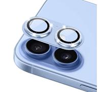 ToVioc] Camera Lens Protector for iPhone 17, Full Coverage Camera Cover, 9H Tempered Glass + Aluminum Frame, Scratch Resistant HD Clear Lens Protector for iPhone 17 - Blue