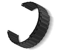 ToVioc Silicone Bands compatible with Garmin Vivoactive 6/Vivoactive 5/Approach J1/Approach S44, 20mm Silicone Magnetic Replacement Band for Garmin Forerunner 570 42mm/Forerunner 165 -Black