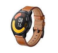 ToVioc Strap Compatible with Xiaomi Watch S4/S4 Sport/2/S3/S1 Pro/2 Pro, Redmi 5 Active/5 Lite, 22mm Leather Replacement Strap for 46mm of Huawei Watch GT 6/GT 6 Pro/GT 5/GT 5 Pro/GT 4 - Brown