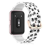 ToVioc Watch Strap for Samsung Galaxy Fit 3, No Fading Silicone Replacement Watch Band for Samsung Galaxy Fit 3 - Cat's Paw