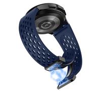 ToVioc Watch Strap for Samsung Galaxy Watch 7/6/5/4 40mm&44mm, 6 Classic 43mm&47mm, Strap Breathable Silicone Band for Samsung Galaxy Watch FE - Midnight Blue