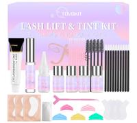 Tovokit Eyelash Lifting Set, Eyelash Perm Set, Professional Eyelash Kit and Black Eyebrow & Eyelash Colouring Kit, Easy Eyelash Lifting for Beginners at Home