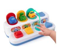 Tovol Zerky Montessori Cause and Effect Push Button Pop Up Toy 12 Months