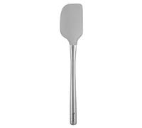 Tovolo 30098-201 Flex-Core Stainless Steel Handled Spatula Heat-Resistant & BPA-Free Silicone Turner Head, Cast Iron & Non-Stick Cookware, Dishwasher-Safe, Oyster Gray