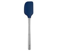 Tovolo 30098-300 Flex-Core Stainless Steel Handled Spatula Heat-Resistant & BPA-Free Silicone Turner Head, Cast Iron & Non-Stick Cookware, Dishwasher-Safe, Deep Indigo
