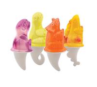 Tovolo 3D Ice Lolly/Pop Moulds, Set of 4, Dino