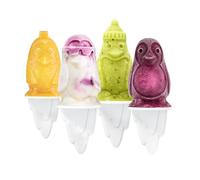 Tovolo 3D Ice Lolly/Pop Moulds, Set of 4, Penguin
