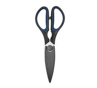 Tovolo Elements Heavy Duty Kitchen Shears with Sheath for Food Prep Trimming Meat and Vegetables, Small, Charcoal, Blueberry