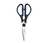 Tovolo Elements Heavy Duty Kitchen Shears with Sheath for Food Prep Trimming Meat and Vegetables, Small, Charcoal, Blueberry