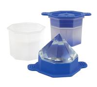 Tovolo Faceted Diamond Ice Molds (Set of 2) - Slow-Melting, Leak-Free, BPA-Free/Great for Whiskey, Cocktails, Fun Drinks, and Gifts