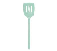 Tovolo Flex-Core Non-Stick All Silicone Slotted Turner Kitchen Utensil for Flipping & Serving - Heat-Resistant, Dishwasher Safe & BPA Free - Aqua