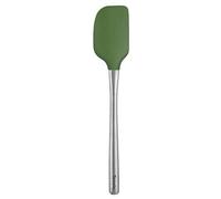 Tovolo Flex-Core Silicone Spatula Metal Handle for Scraping Bowls Mixing & Baking, Dishwasher Safe Heat Resistant Stainless Steel Silicone Spatula for Cast Iron & Nonstick Cookware, Pesto Green