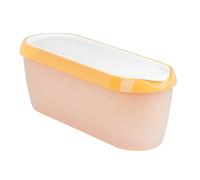 Tovolo Glide-A-Scoop Reusable Ice Cream Tub, Sunburst - Airtight BPA-Free Ice Cream Container for Homemade Ice Cream, Compact Freezer Storage, Dishwasher Safe (1.5 Quart)