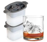 Tovolo Kitten Shaped Ice Molds, Set of 2 - Large Ice Mold Gift Ideal for Cat Lovers - Unique Ice Mold Chills Drinks - Odor-Free Freezer Storage, Dishwasher-Safe