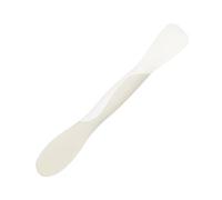 Tovolo Mini Scoop and Spread Tool for Kitchen Meal Prep Small Sandwich Spreader Spatula for Peanut Butter Jelly, Silicone BPA Free Dishwasher Safe Scooper Spreader, Cotton White and Ivory
