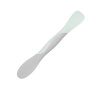 Tovolo Mini Scoop and Spread Tool for Kitchen Meal Prep Small Sandwich Spreader Spatula for Peanut Butter Jelly, Silicone BPA Free Dishwasher Safe Scooper Spreader, Blue Haze and Oyster Gray