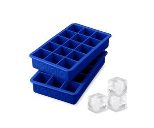 Tovolo Perfect Cube Ice Tray, Set of 2, Stratus Blue