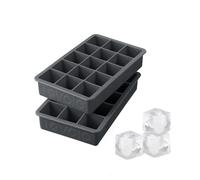 Tovolo Perfect Cube Ice Trays, Charcoal - Set of 2