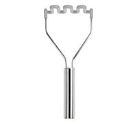 Tovolo Silicone Potato Masher, Stainless Steel Handle & Core, Food Mashers Kitchen Utensil, Vegetable Ricer & Avocado Blender, Scratch-Resistant & Heat-Resistant,Oyster Gray