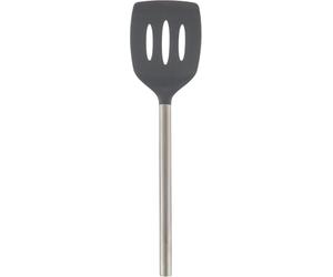 Tovolo Silicone Slotted Turner - Charcoal