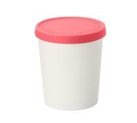Tovolo Sweet Treat Ice Cream Tub, Flamingo - 1 Quart BPA-Free Freezer Storage Container with Tight-Fitting Silicone Lid, Dishwasher Safe