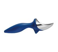 Tovolo Tilt Up Ice Cream Scoop, Ergonomically Balanced Hand, Chrome Plated, Dishwasher Safe, Stratus Blue