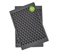 Tovolo Twist & Release Mini Ice Tray Set of 2 - BPA-Free Silicone Trays, 150 Mini Cubes Each, Comes with Storage Bin & Ice Scoop, Dishwasher Safe, Compact, Stackable & Leak-Proof