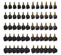 TOVOT 30 Pairs 5 Sizes High Heel Replacement Tips Stiletto Heel Tips High Heel Repair Kit U Shaped Replacement Kit for Stilettos (7/8/9/10/12mm)