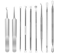 TOVOT 9PCS Blackhead Remover Tools Pimple Removal Tools Blackhead Extractor Tools Spot Remover Needles Set Tools for Acne Pimple Spot