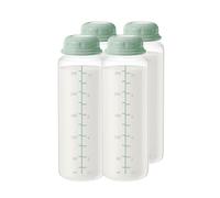 TOVVILD 12oz Breastmilk Storage Bottle, Breast Milk Container Collection Bottles for Fridge & 22oz Momcozy Breast Milk Cooler, Wide Neck Baby Bottles Compatible with Spectra Motif Luna Flange, 4PCS