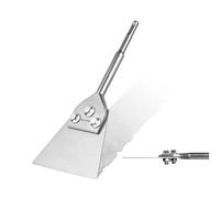 TovxTuke SDS Plus Floor Scraper with Spare Bolts and Locknuts, 5 Inch x 11 Inch Tile Removal Chisel Tool Long Handle Heavy Duty for Rotary Hammer Drill, Thinset Scraper Adhesives Remover