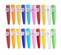 Tovyzalg 20-Pack Colorful Plastic Kazoos Bulk Multipack - Kazoo Instrument Set, Vibrant Musical Instruments for adult Classroom Gifts, Party Favors, Camping & Music Lovers (20)