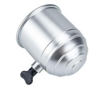 Tow Bar Ball Cover 50mm ABS Silver for Bolt on Tow Bars | Spiral Twist Knob, Fits Swan Neck Towing Setups, One Pack, Keeps the Hitch Ball Clean