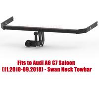 Swan Neck Tow Bar For AUDI A7 I Sportback 2010-18 & 13 Pin Bypass Relay Kit A098