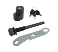 Tow Bar Lock for Thule T2 Doubletrack, for Vertex | For revolver and for Parkway bicycle carrier, safety lock with dust cap and key, 1.25 inch and 2 inch receiver