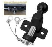 Tow Bar Towing Ball And Pin Coupling 50mm Tow Ball Heavy Duty High Reach Hitch 50mm Tow-Ball With Pin(Black)