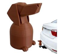 Tow Cap for Dogs, Dachshund Coupling Plug, All-Weather Construction, Decoration Piece for Car Receivers, Charming Look with Firm, Rattle-Free Hold, Street Safe